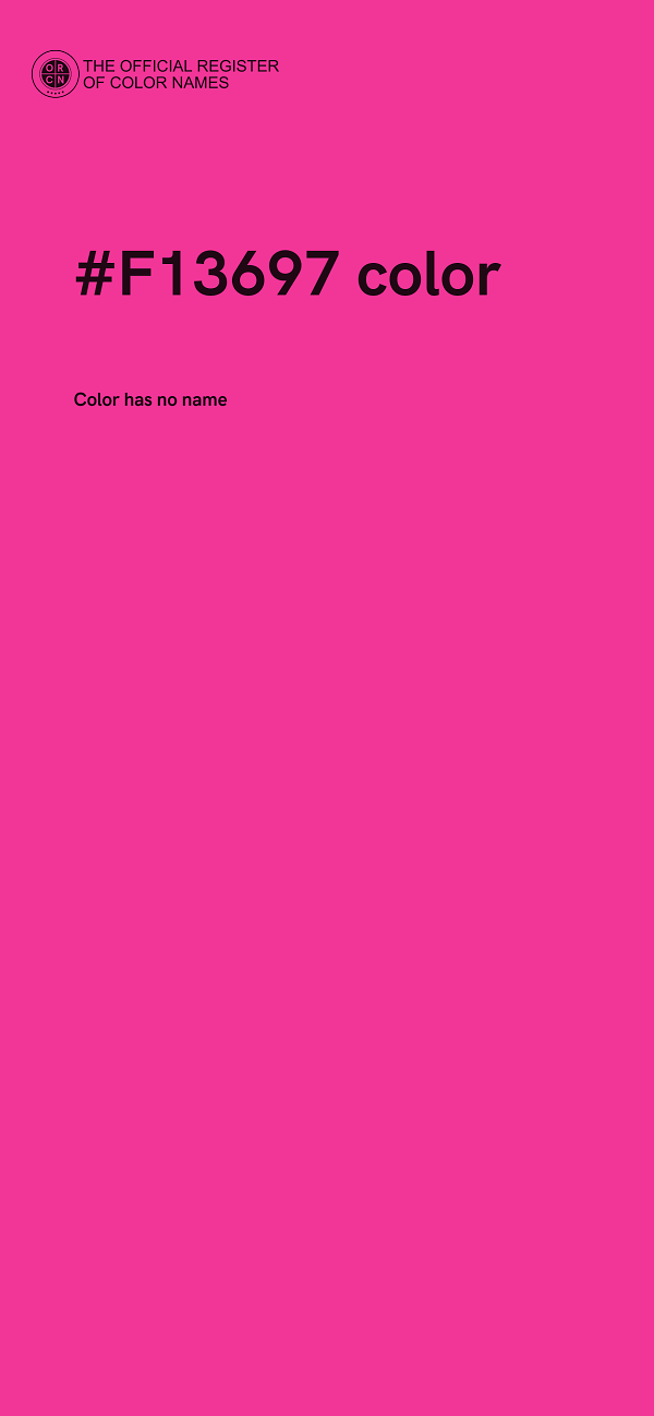#F13697 color image