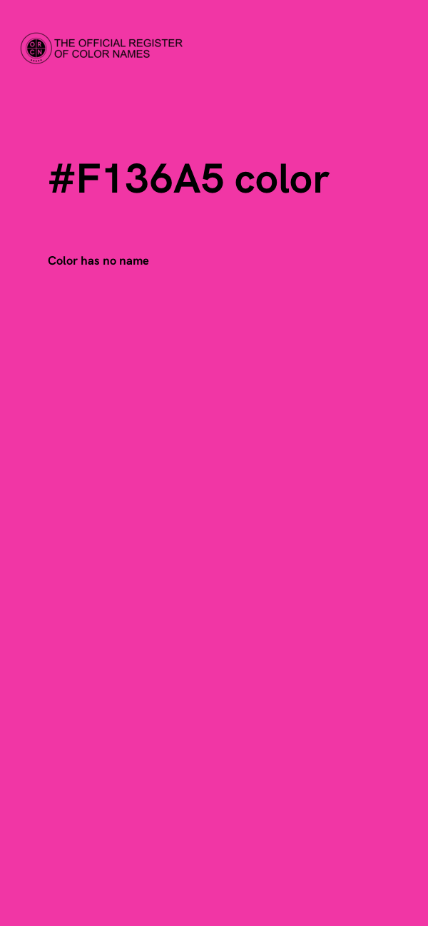 #F136A5 color image