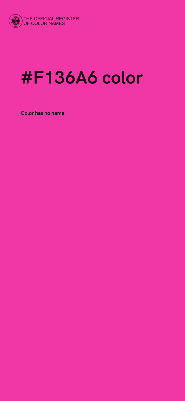 #F136A6 color image