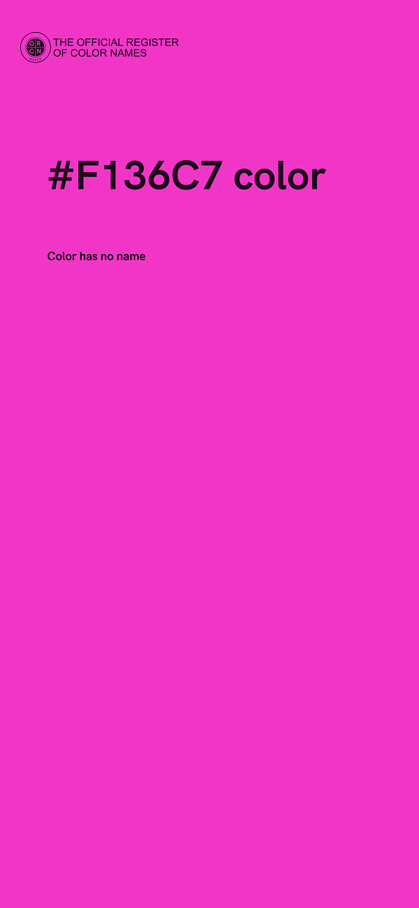 #F136C7 color image