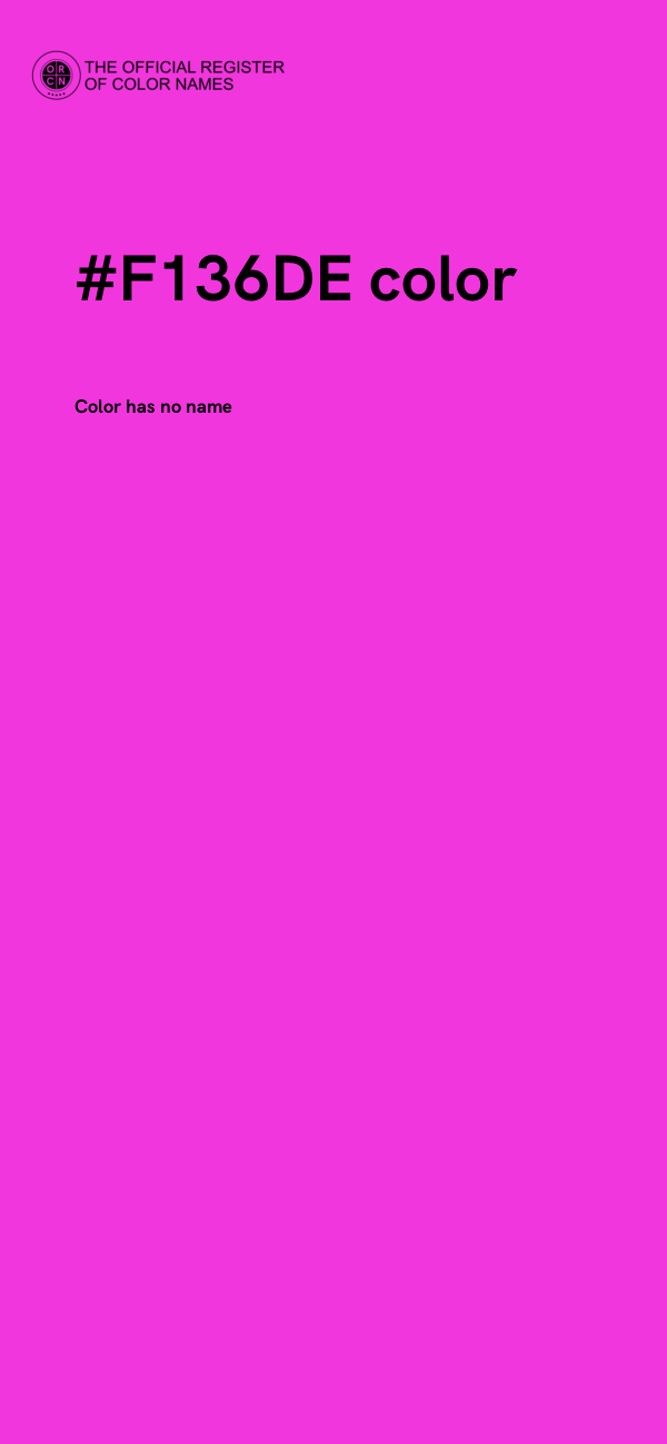 #F136DE color image