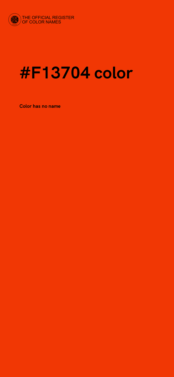 #F13704 color image