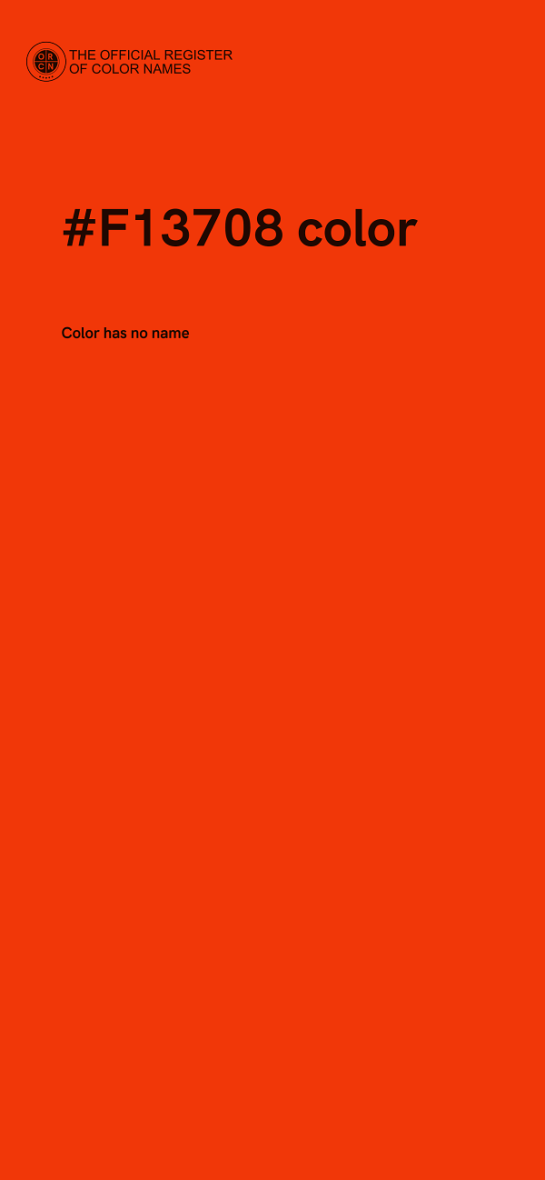 #F13708 color image