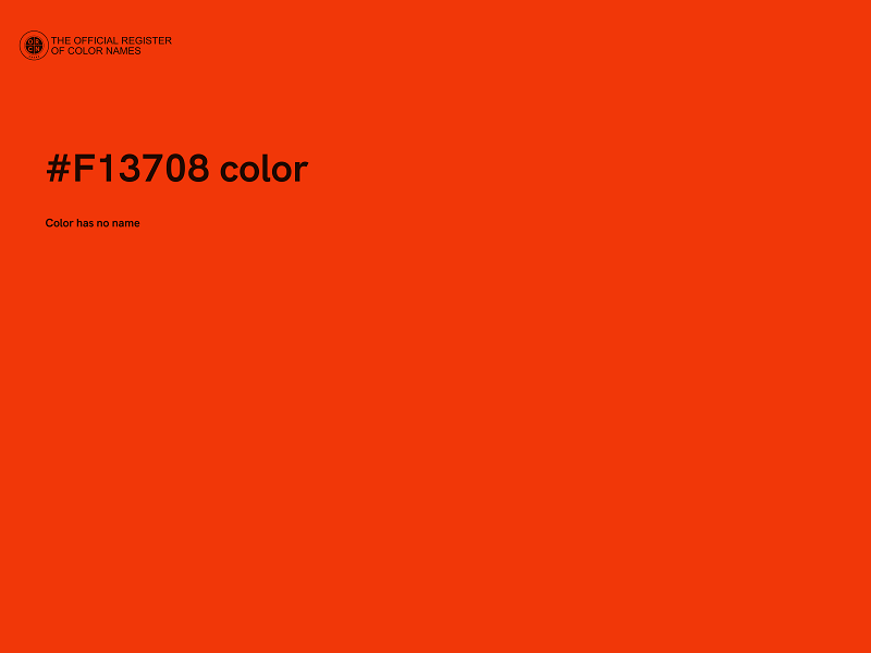 #F13708 color image