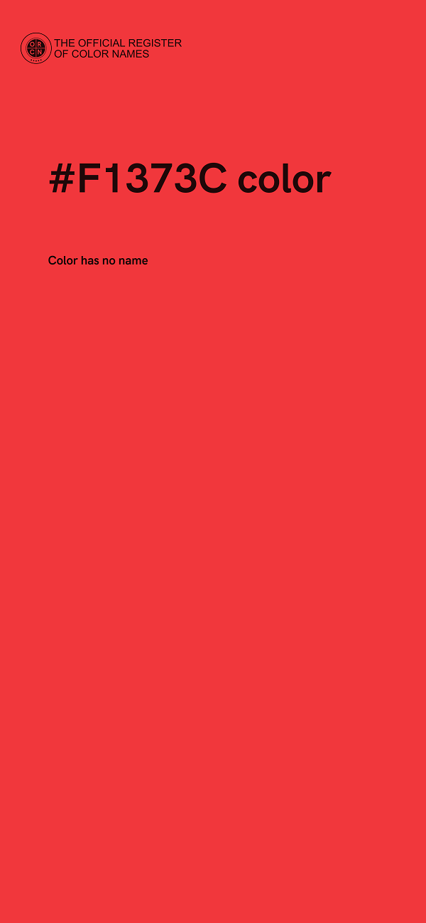 #F1373C color image