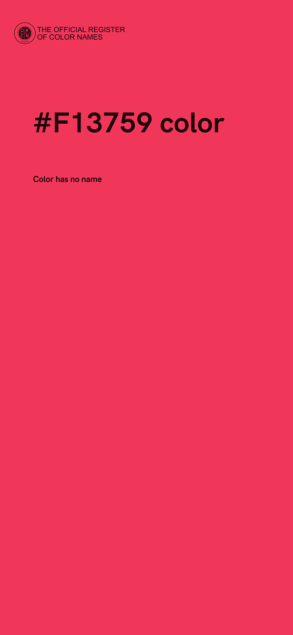 #F13759 color image