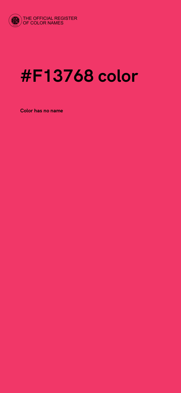 #F13768 color image