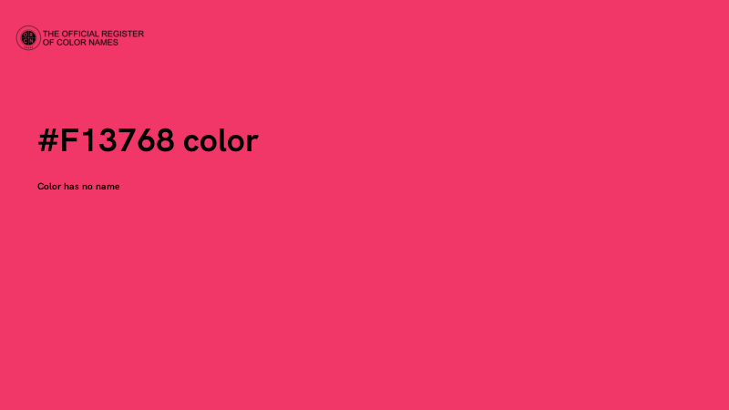 #F13768 color image