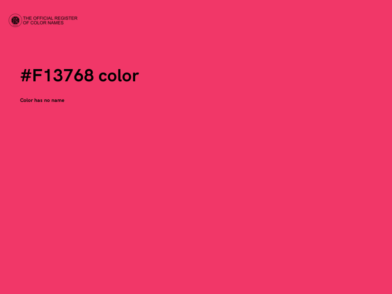 #F13768 color image