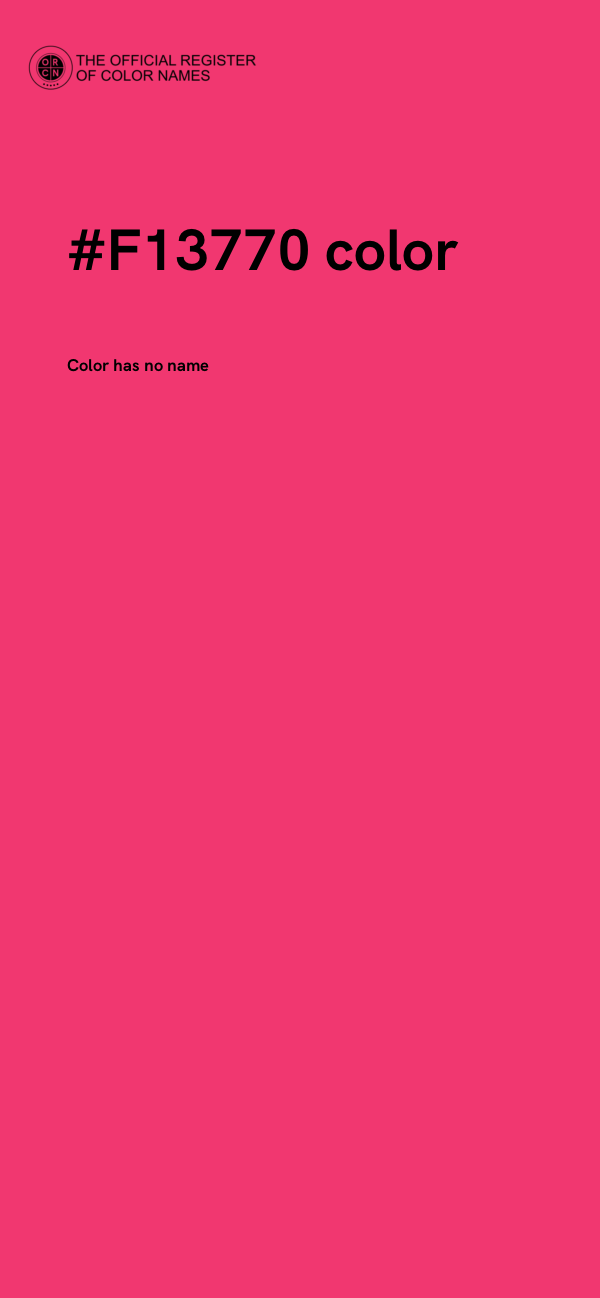 #F13770 color image