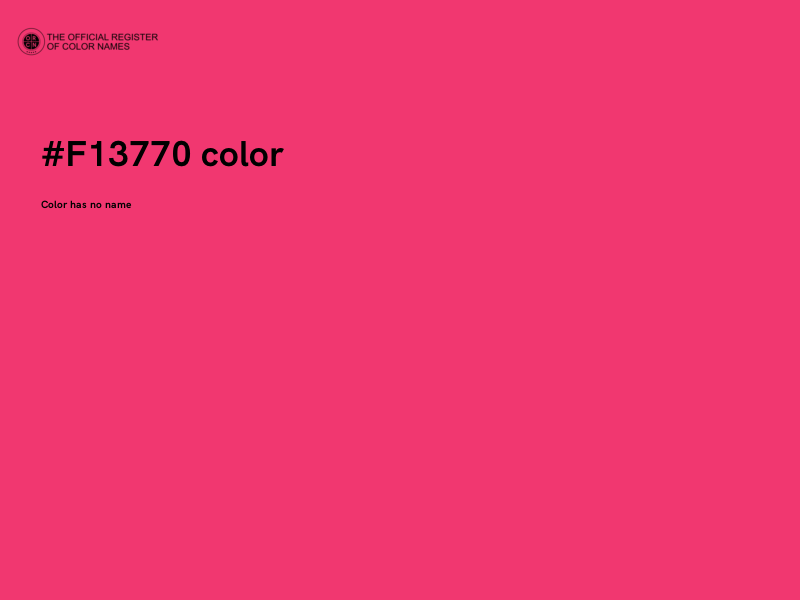 #F13770 color image
