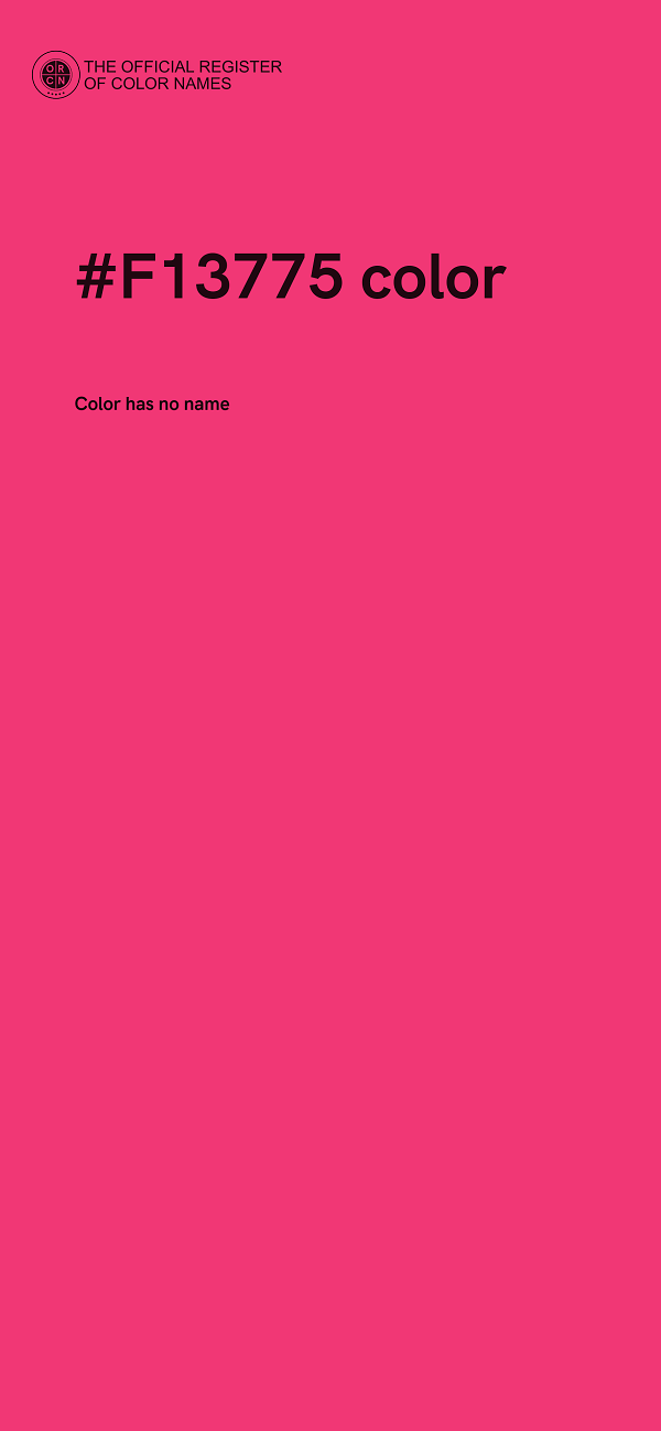 #F13775 color image