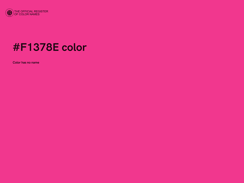 #F1378E color image