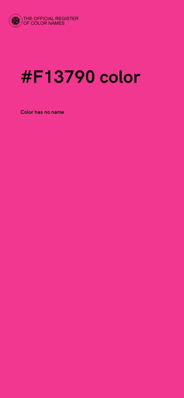 #F13790 color image