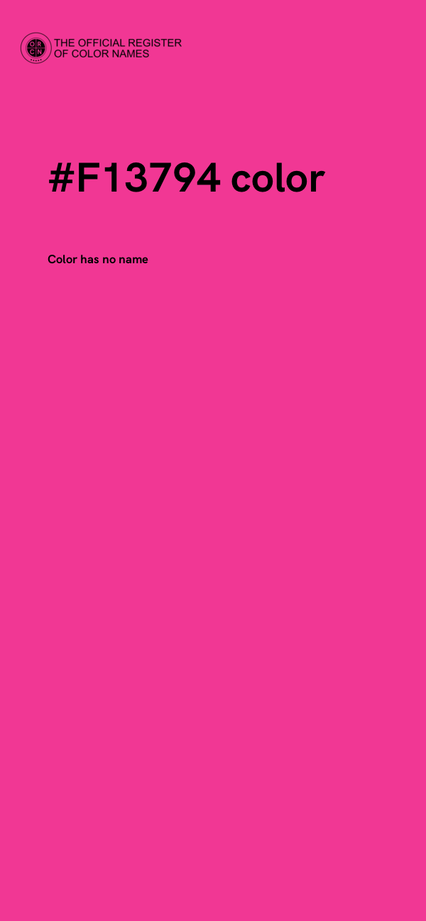 #F13794 color image