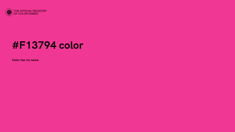 #F13794 color image