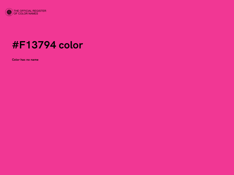 #F13794 color image