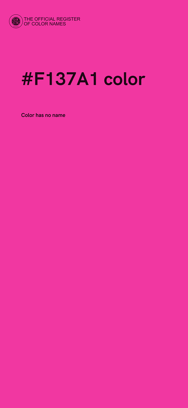 #F137A1 color image