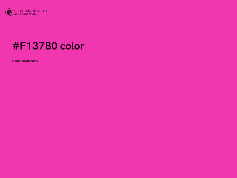 #F137B0 color image