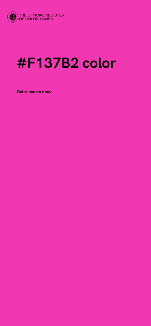 #F137B2 color image