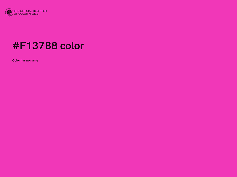 #F137B8 color image