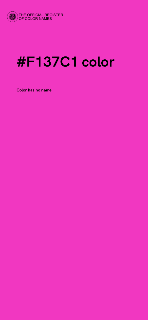#F137C1 color image
