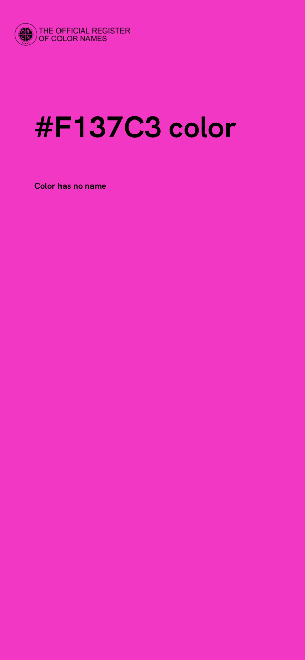 #F137C3 color image