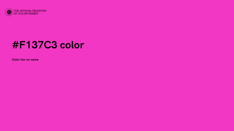#F137C3 color image