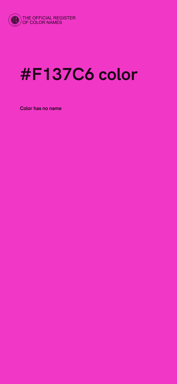 #F137C6 color image