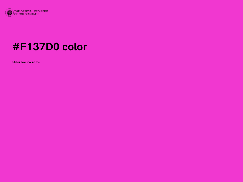 #F137D0 color image