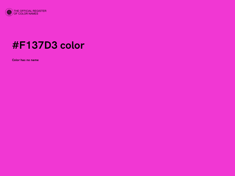 #F137D3 color image