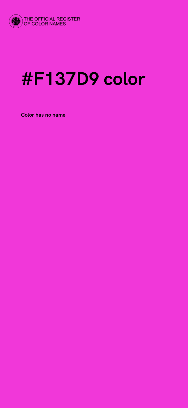 #F137D9 color image