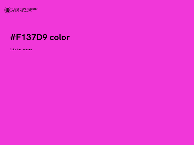 #F137D9 color image