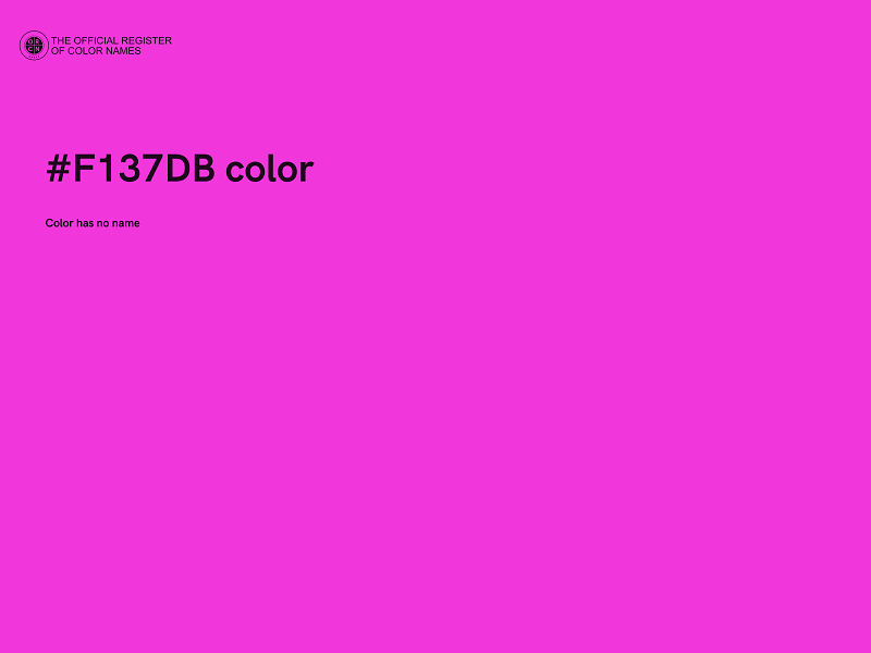 #F137DB color image