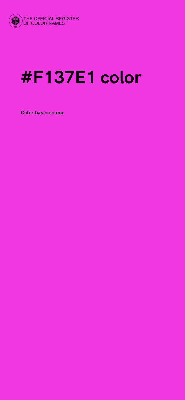 #F137E1 color image