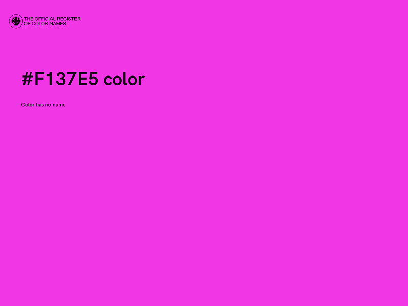 #F137E5 color image