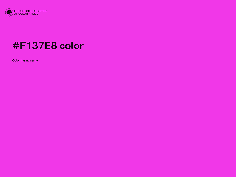 #F137E8 color image