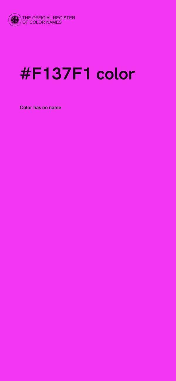 #F137F1 color image