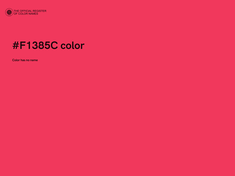 #F1385C color image