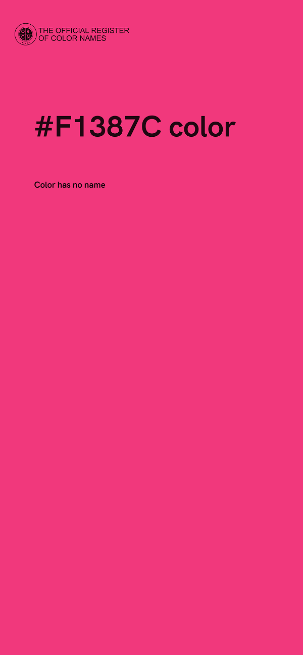 #F1387C color image