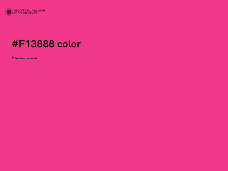 #F13888 color image