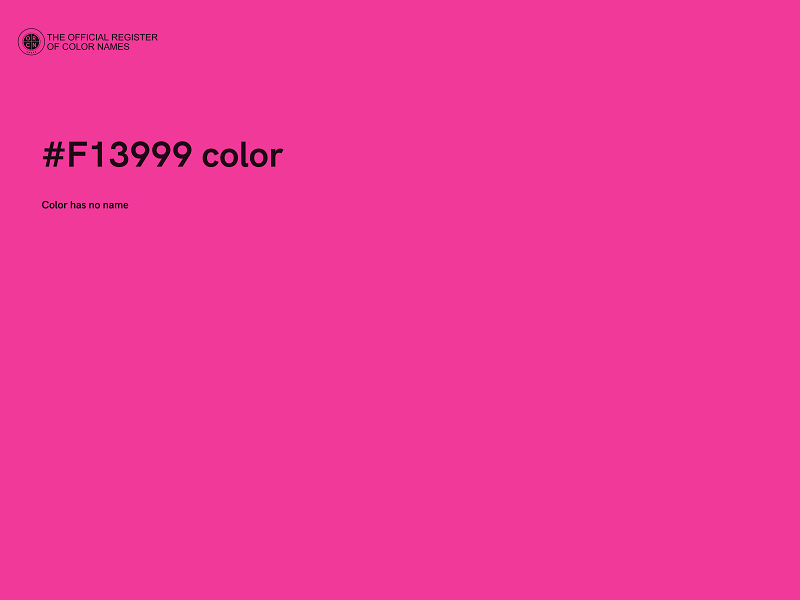 #F13999 color image