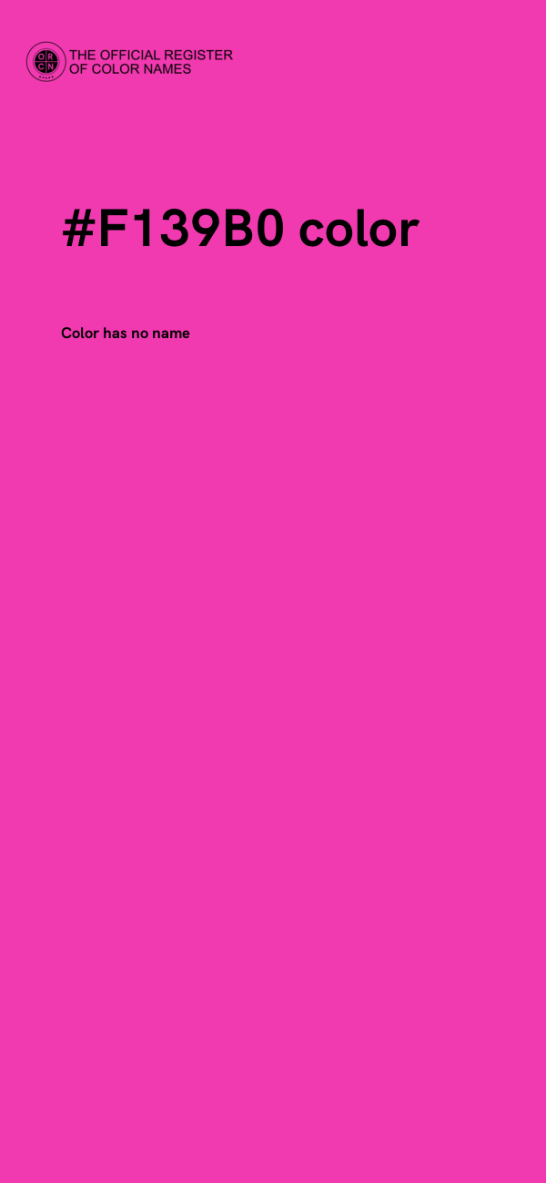 #F139B0 color image