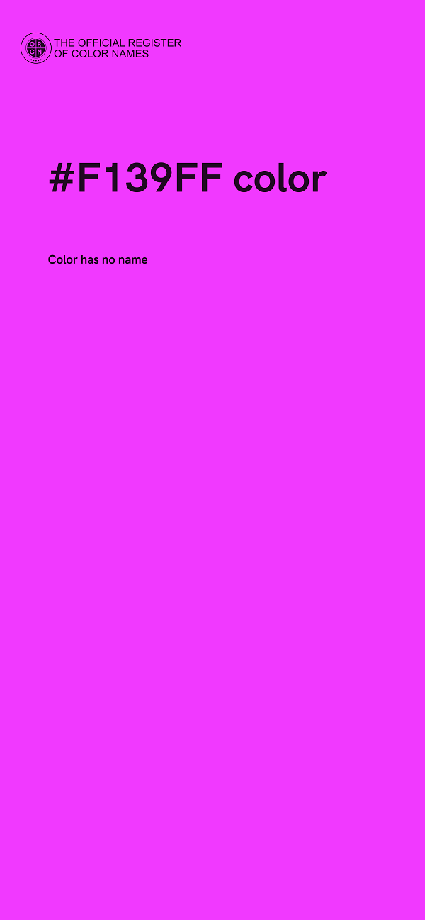 #F139FF color image
