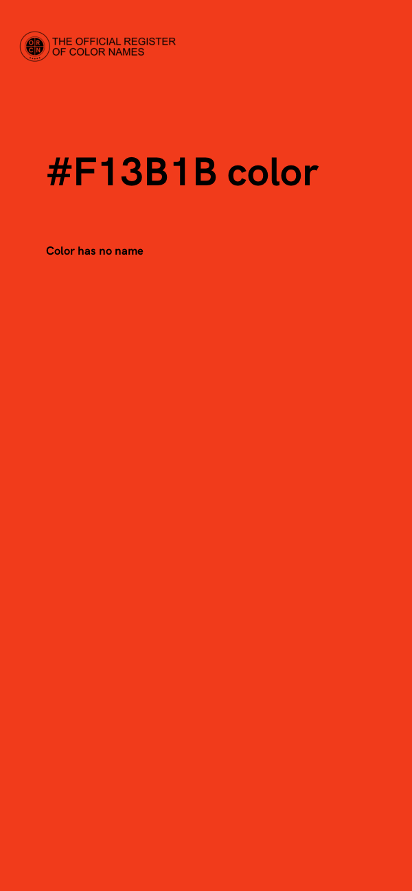 #F13B1B color image