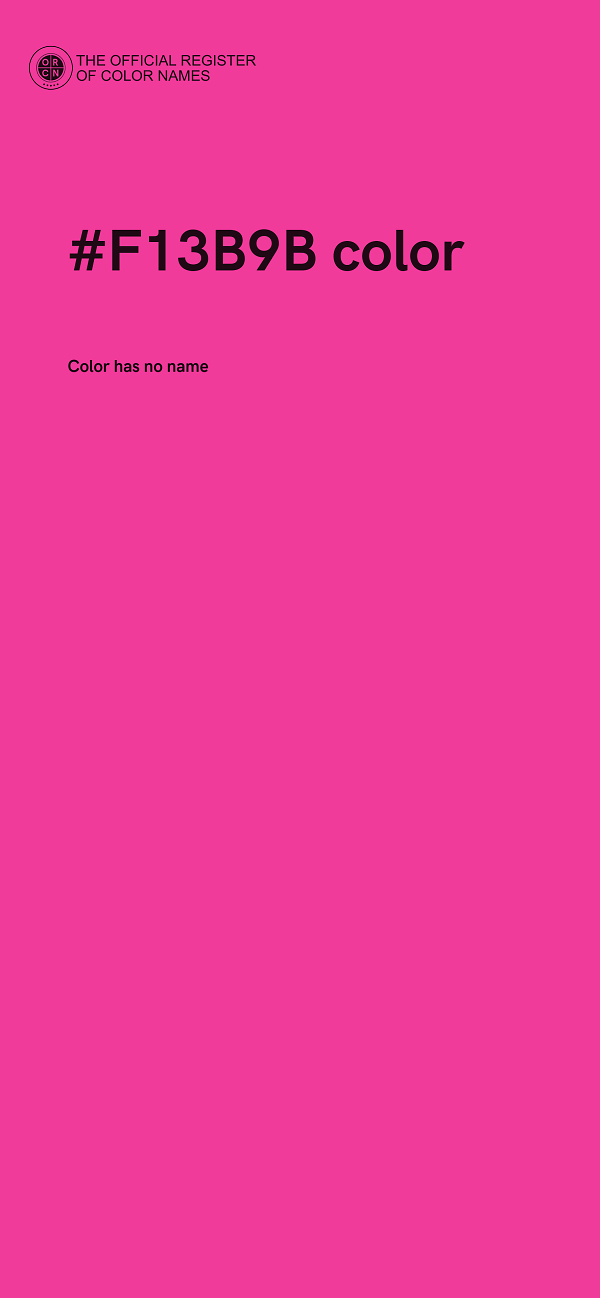 #F13B9B color image
