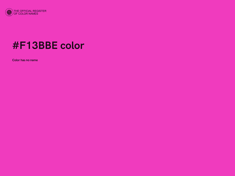 #F13BBE color image