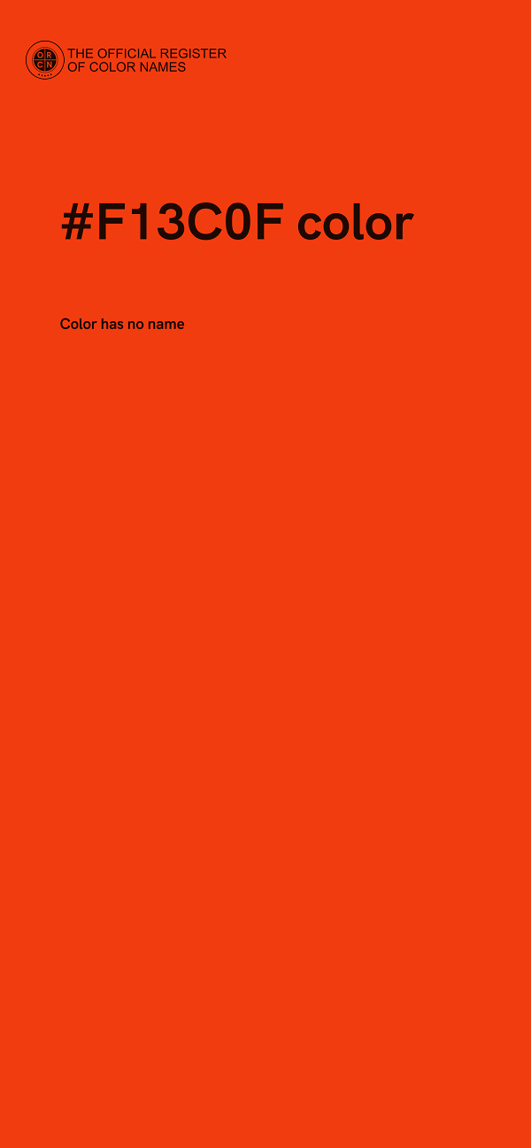 #F13C0F color image