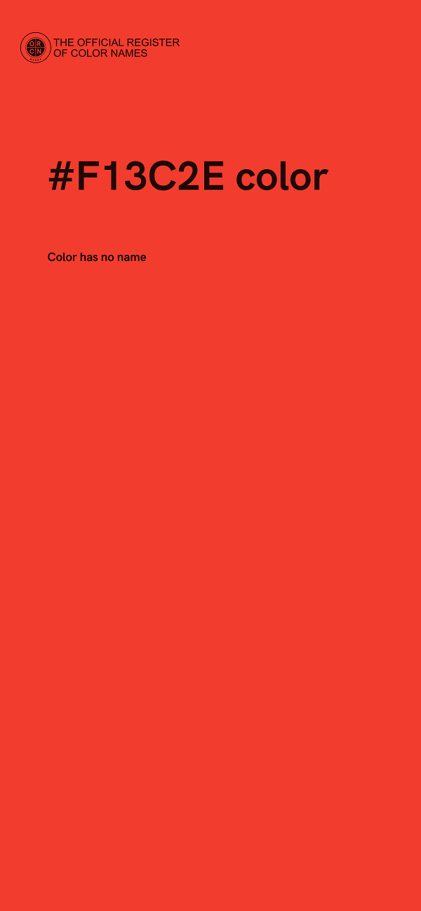 #F13C2E color image