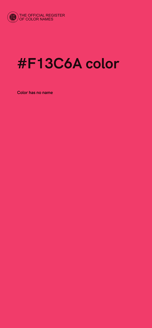 #F13C6A color image